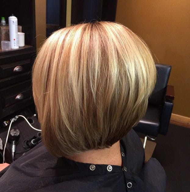 Stacked bob with very long layers