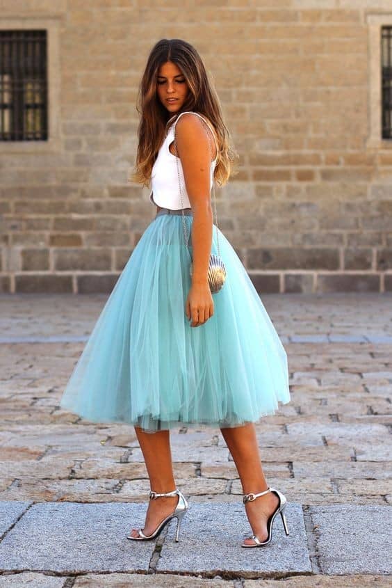 Stylish Tulle Skirt Outfit