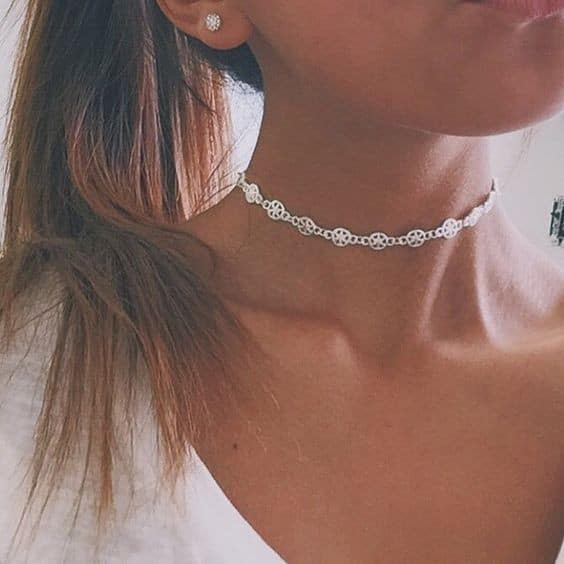 Silver Chain Choker