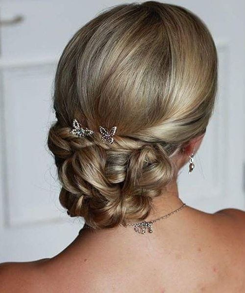 Sleek Twisted Low Bun