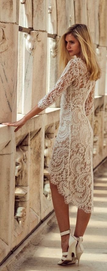 Beautiful Lace Dress Outfit for Summer