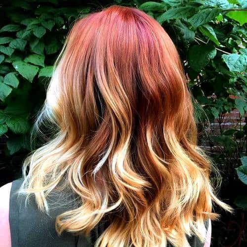 Light Red to Honey Blonde Curls