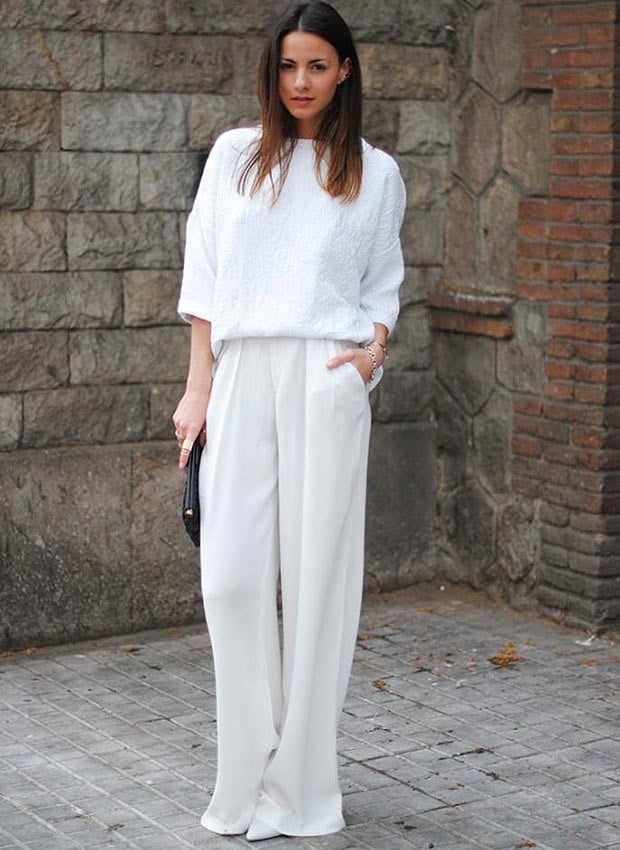 All White Spring Outfit Idea