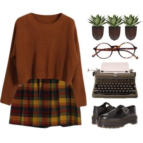 Baggy Jumper and Mini Skirt