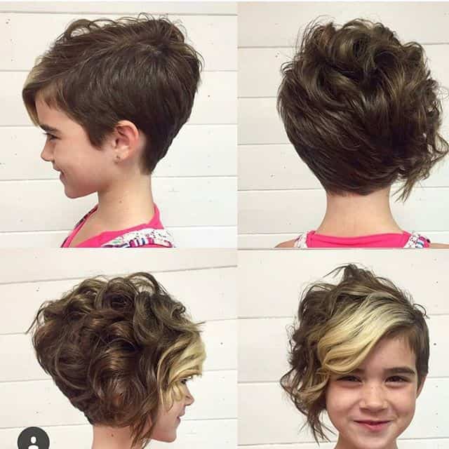 Asymmetrical longer pixie