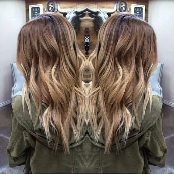 Wonderful Light Curly Balayage