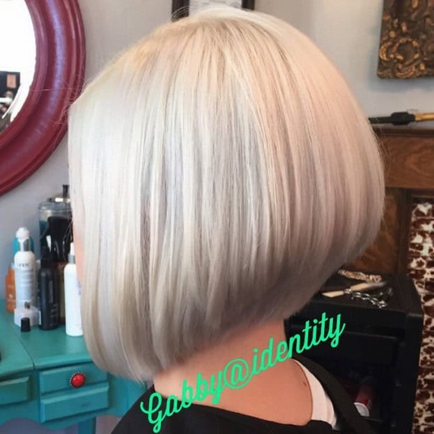 Platinum stacked bob