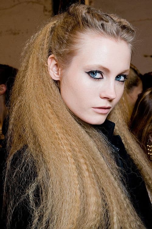 Crimped hair