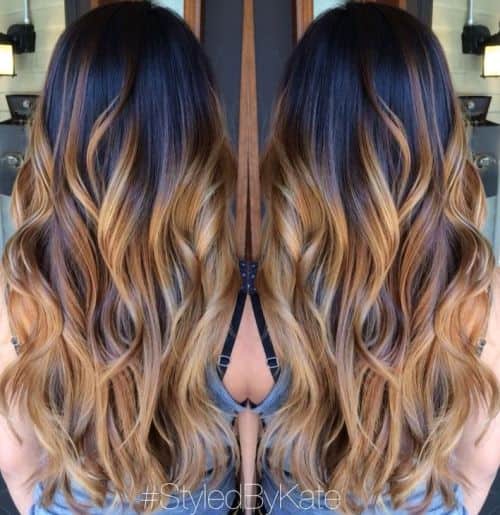 Black and Copper Curls