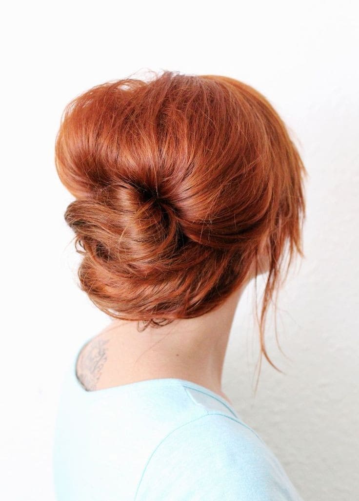 High hair French twist