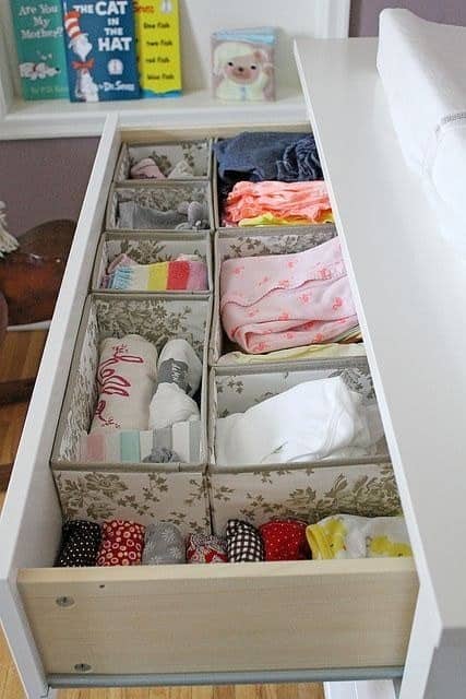 Baby Clothes Storage Idea