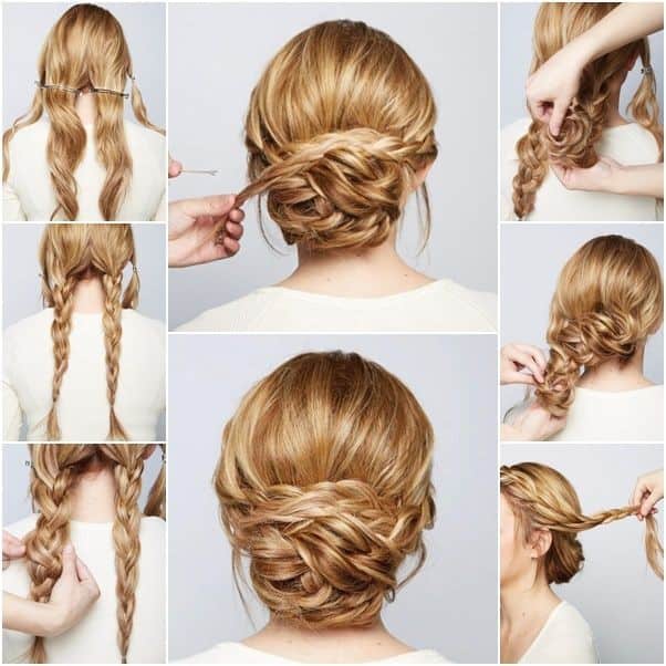 Romantic Braided Lower Updo