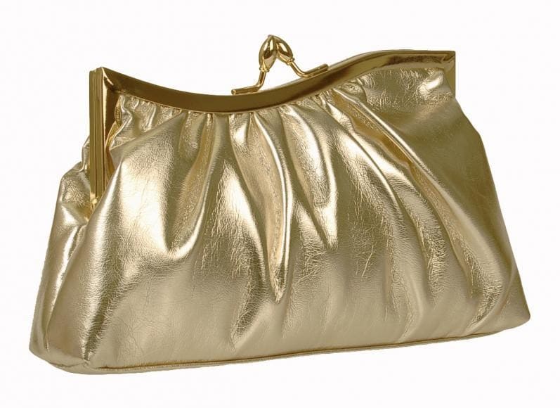 Large leather clutch