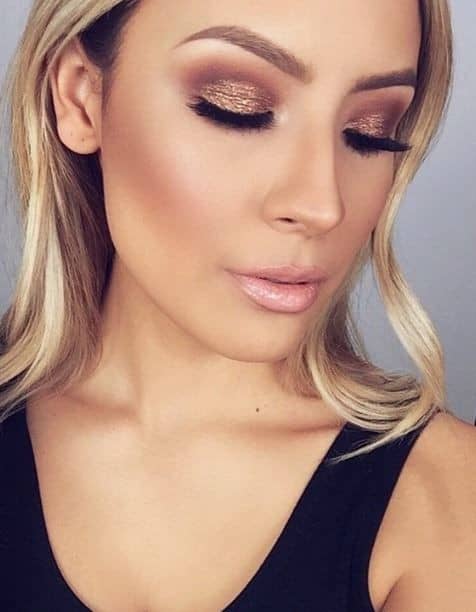 Bronze Smoky Eye Makeup