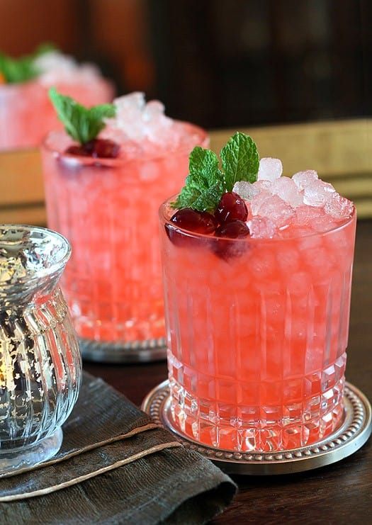 Cranberry Ginger Fizz Cocktail