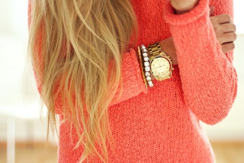 Orange sweater