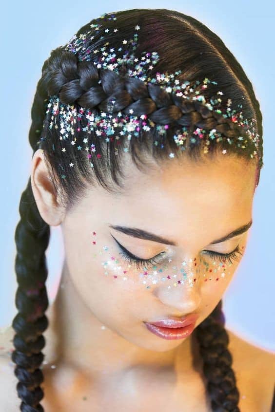 Rainbow Stars and Hair Glitter