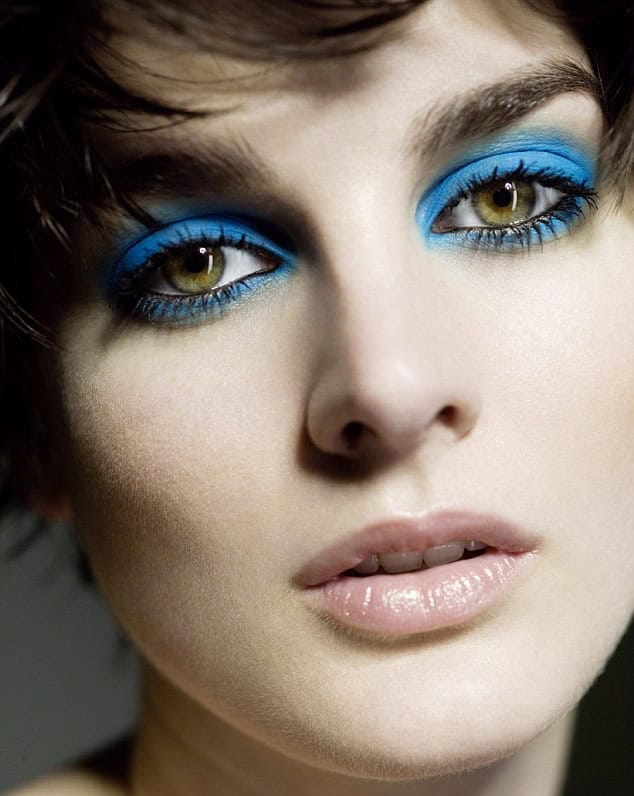 Blue eye shadow