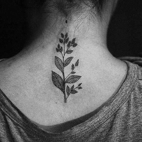 Interesting Leaf Tattoo Design