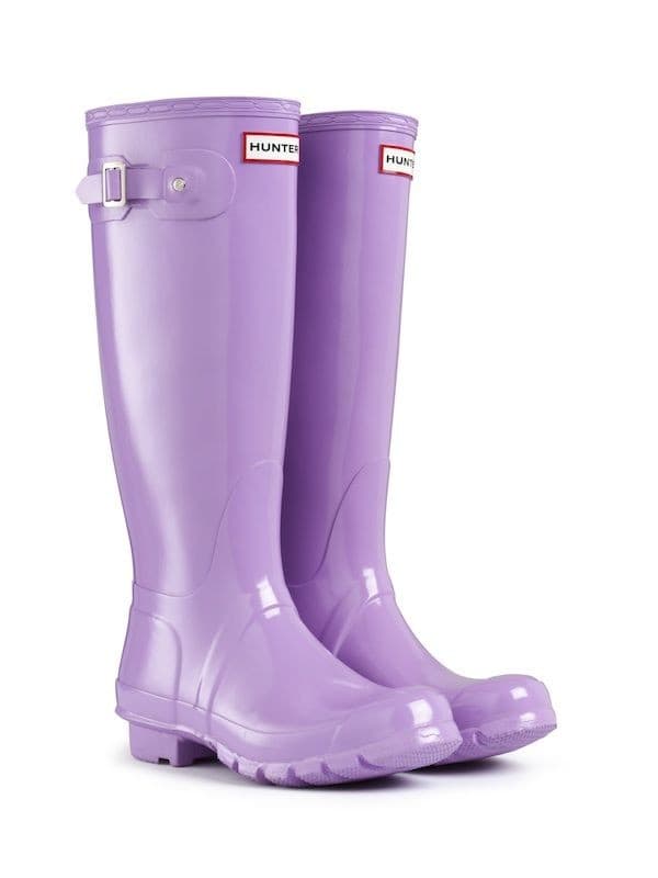 Lilac rain boots