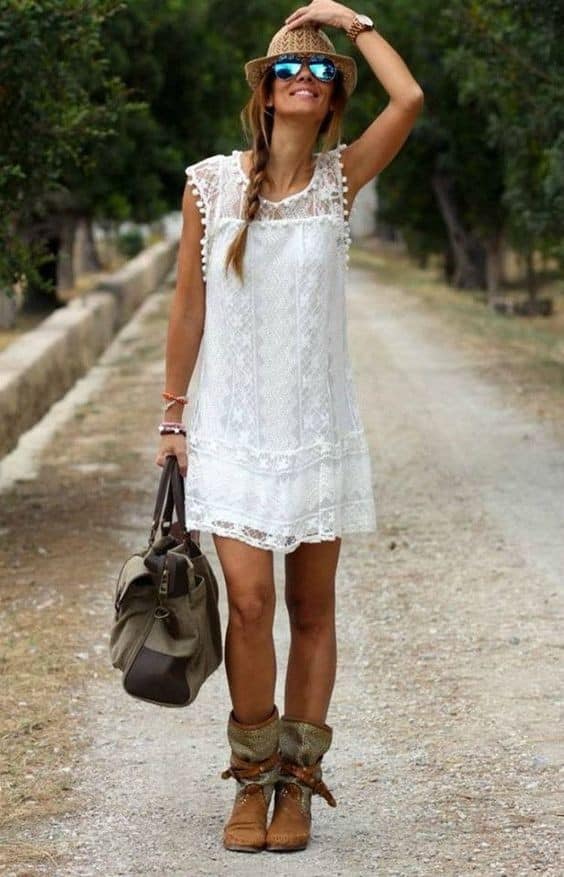 Pretty Lace Dress Outfit