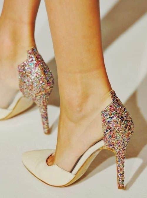 Glitter heels