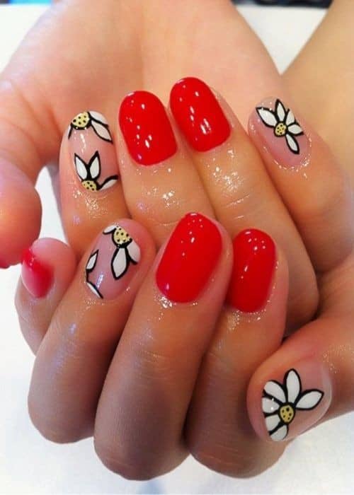 Beautiful Red Nail Design