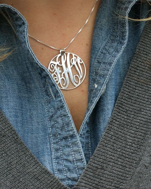 Monogram necklace