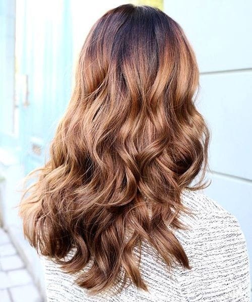 Glossy Copper Toned Brown Ringlets