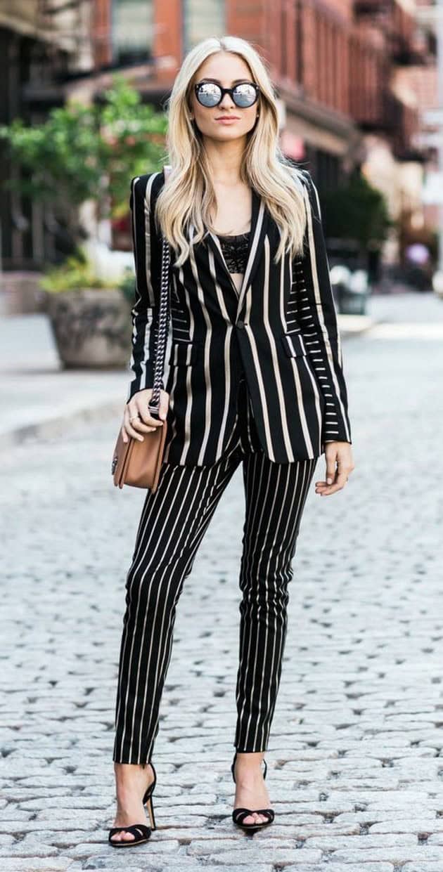 Pinstripe Suit