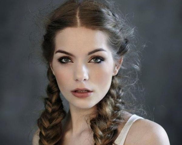 Long locks with two fishtail braids