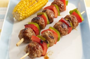 Sweet and Sour Meatball Skewers