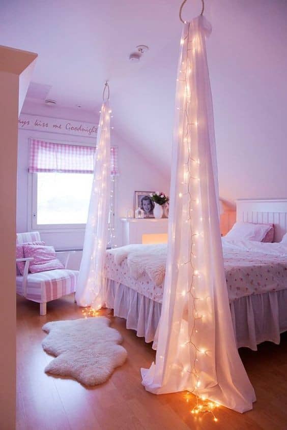 Pretty Bedroom Design for Girls